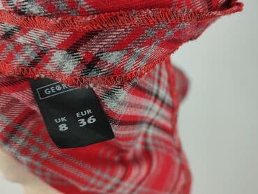 spódniczka mini czerwone w kratkę: George, Spódnica damska, S — 6