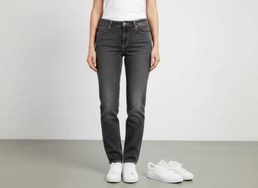 szare szerokie jeansy: Tango, Jeansy damskie, rozmiar M — 6