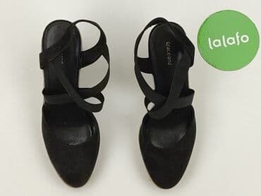 sandały na koturnie z pomponami: Sandały damskie, rozmiar 40 — 2