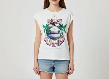 shein podkoszulki damskie: Laura Torelli, T-shirt damski, rozmiar 2XS — 7