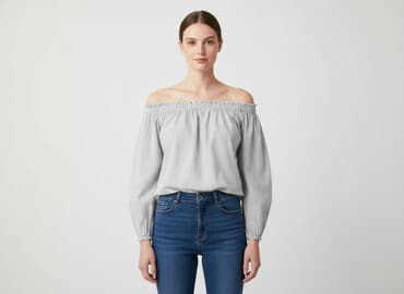 biała bluzka w granatowe paski: Жіноча блуза, розмір L на lalafo.pl — 1 biała bluzka w granatowe paski: Жіноча блуза, розмір L — 1