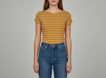 koszulka piłkarska stradivarius: Gina Tricot, T-shirt damski, rozmiar XS — 7