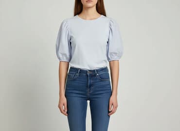 koszula niebieska hm: H&M, Bluzka damska, rozmiar XS — 6