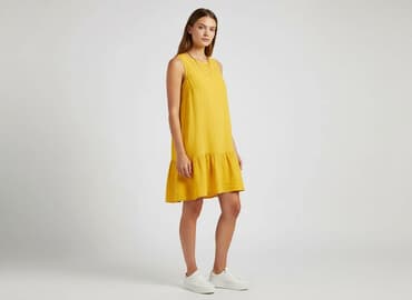 żółta sukienki: Sukienka damska, rozmiar M — 1