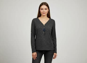 bluzka damska z suwakiem: Bluzka damska, rozmiar S — 1