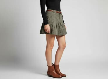 spódniczka khaki: CAMAIEU, Spódnica damska, rozmiar L — 7