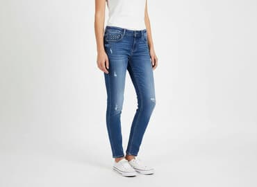 kurtki jeansowe stradivarius: Stradivarius, Jeansy damskie, rozmiar M — 1