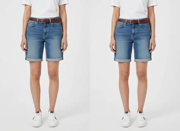krótkie spodenki jeansowe damskie hm: H&M, Szorty damskie, rozmiar S — 7
