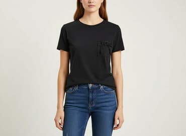 czarne t shirty zara: Zara, T-shirt damski, rozmiar S — 6
