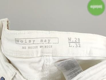 biale klapki a'la hermes: Noisy May, Jeansy damskie, rozmiar S — 4