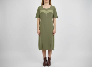 sukienki khaki na wesele: Sukienka damska, rozmiar S — 5