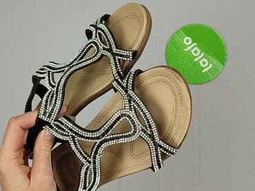 klapki z brylantami: Sandały damskie, rozmiar 36 — 5