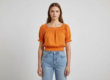 top z odkrytymi ramionami stradivarius: JDY, Bluzka damska, M — 7