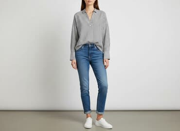 koszulka w paski damska: Esprit, Bluzka damska, rozmiar M — 6