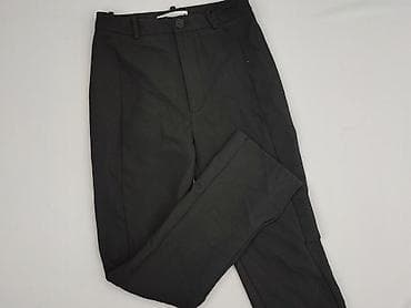 czarne cargo pull and bear: Zara, Spodnie materiałowe damskie, rozmiar XS — 1