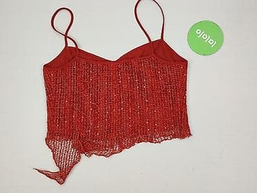 inne: Ceglany, ażurowy komplet damski – bolerko + top na ramiączkach - — 5