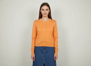 pomarańczowa marynarka mohito: Kardigan damski, rozmiar S — 8