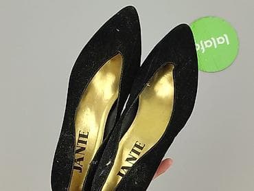 vans 39: Czarne czółenka Jante – damskie - Klasyczny, smukły nosek w szpic - — 5