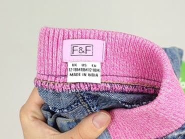 sukienka boho plus size: Denim pants, F&F, 12-18 months, condition - Perfect — 4