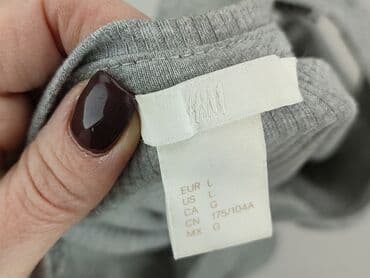 szara bluzka h m: H&M, Bluzka damska, rozmiar L — 4