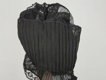 biustonosz tshirt: Czarny top/biustonosz koronkowy, damski - Krój: krótki top typu — 4