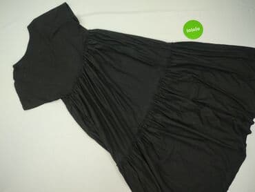 reserved czarna sukienka z bufiastymi rękawami: Sukienka damska, rozmiar M — 4