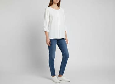 obcisla biale bluzki: Betty Barclay, Bluzka damska, M — 6