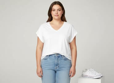 luźne t shirty: T-shirt damski, rozmiar XL — 1