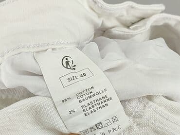 białe damskie jeansy: Denim, Jeansy damskie, rozmiar M — 6