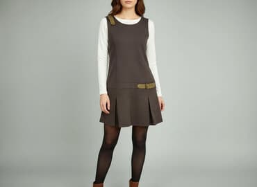 steve madden klapki z futerkiem: Bershka, Sukienka damska, rozmiar L — 6