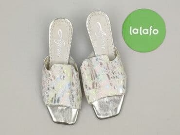 ccc srebrne buty: Klapki damskie, 37 — 2