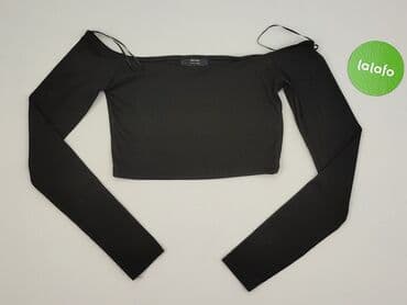stradivarius top z odkrytymi ramionami: Bershka, Top damski, rozmiar M — 2