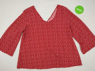 bluzki w czerwone róże: Women's blouse, size 2XL (EU 44) — 2