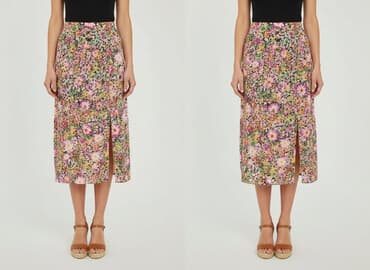 spódnice midi lyocell: H&M, Spódnica damska, rozmiar M — 1