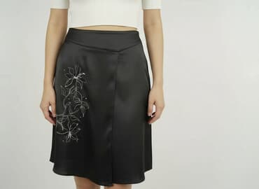 spódnice z imitacji skóry midi: Spódnica damska, rozmiar L — 1