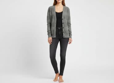 sweter w warkoczowy splot h m: H&M, Kardigan damski, rozmiar S — 7