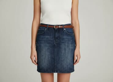 spódniczka dżinsowe z wysokim stanem: Newplay, Spódnica damska, rozmiar S — 6