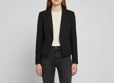 czarną marynarka damska h m: H&M, Marynarka damska, rozmiar XS — 8