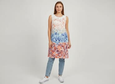 eleganckie zwiewne sukienki na lato: Sukienka damska, rozmiar S — 1