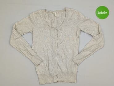 sweter w chmurki reserved: Kardigan damski, rozmiar M — 2