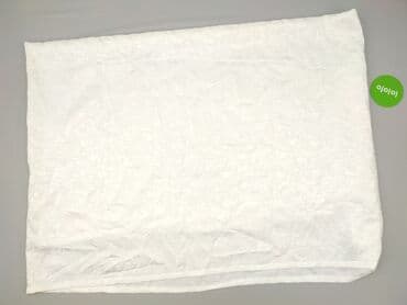 Dekoracje do domu: Biała zasłona żakardowa z subtelnym roślinnym wzorem - Wymiary: 140 × — 2