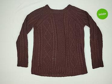 sweter bordo: PULL&BEAR, Sweter damski, rozmiar M — 3