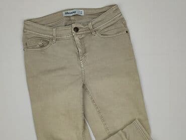biale szerokie jeansy: Skinny, Jeansy damskie, rozmiar M — 1