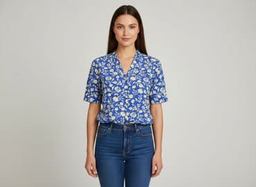 new yorker bluzka z kwiatem: Bianca, Women's blouse, size L — 1