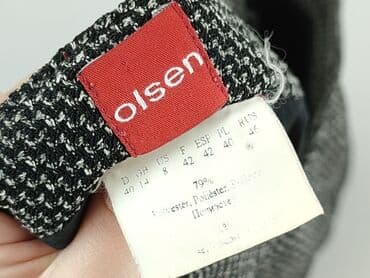 spódnice midi plisowane czarne: Olsen, Spódnica damska, XL — 4