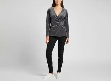 paski do sukienek ozdobne: Kim & Co., Bluzka damska, S — 6