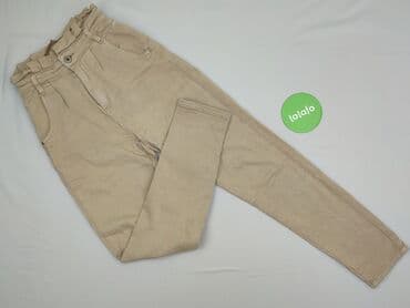 spodnie woskowane beż: Spodnie materiałowe damskie, rozmiar XS — 2