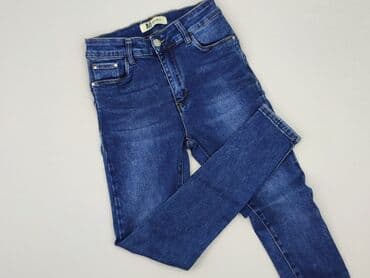 jeansy plus size wysoki stan: M.Sara, Jeansy damskie, S — 1