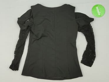 czarne bluzki w lodke: New Collection, Bluzka damska, rozmiar S — 4