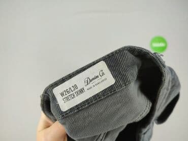 czarne spodnie z wysokim stanem reserved: Denim Co, Spodnie dla mężczyzn, 2XS — 4